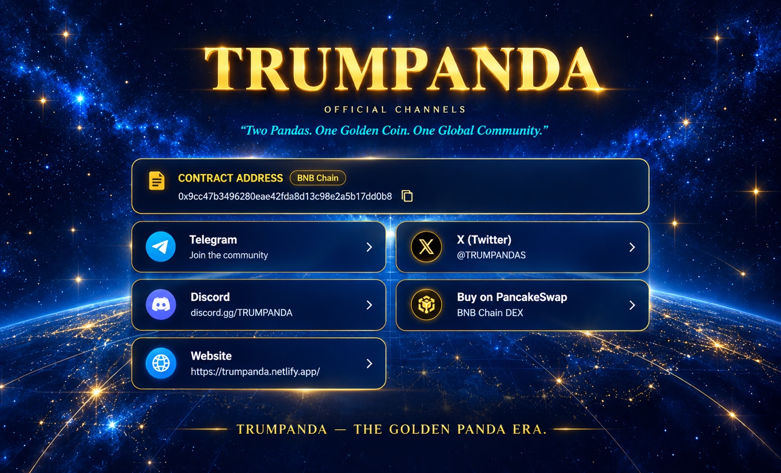 TRUMPANDA official channels
